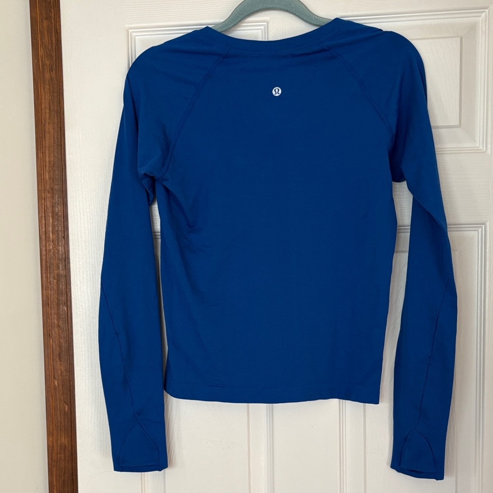 lululemon athletica Royal Blue Long Sleeve Tee - Picture 4 of 4